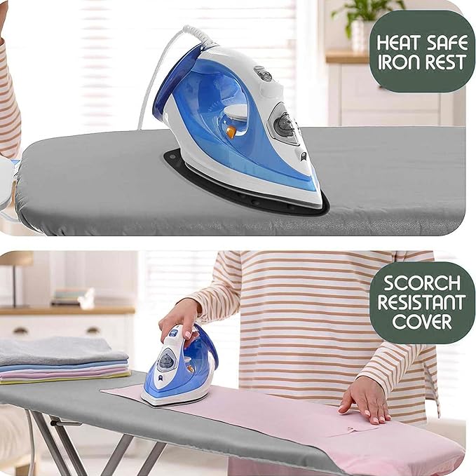 Hearth & Harbor Ironing Board Cover and Pad 15x54 Full Size, Thick Heavy Duty
