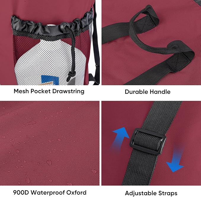 BALEINE 120L Laundry Bag Backpack, 900D Oxford Fabric Large Travel Laundry Bags