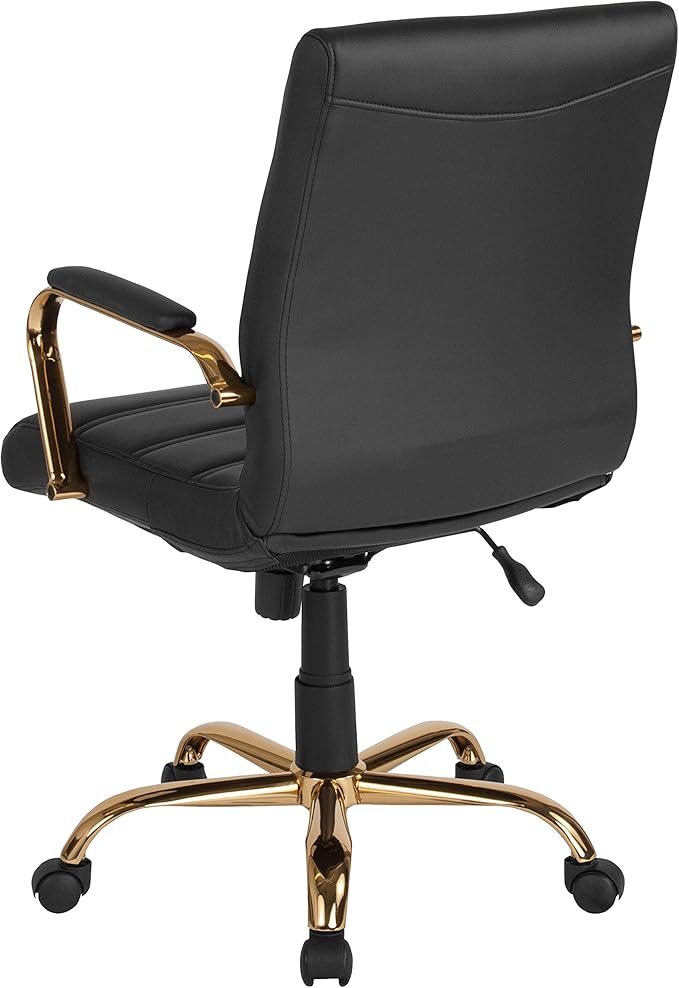Flash Furniture Whitney Mid-Back Swivel LeatherSoft Desk Chair