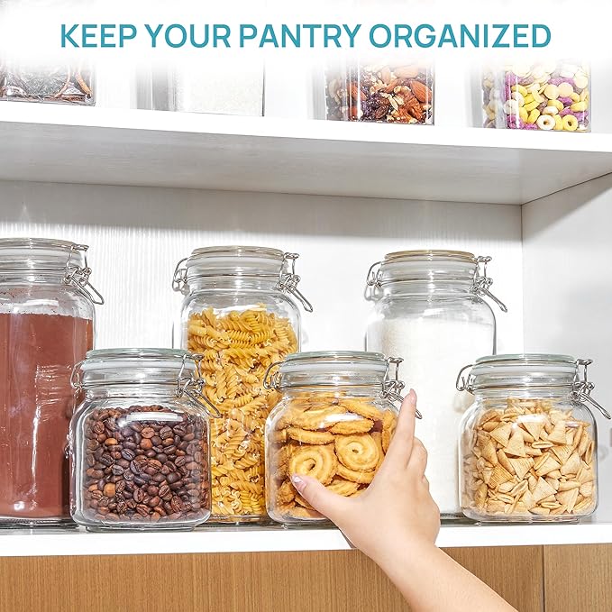 Vtopmart 78oz Glass Food Storage Jars
