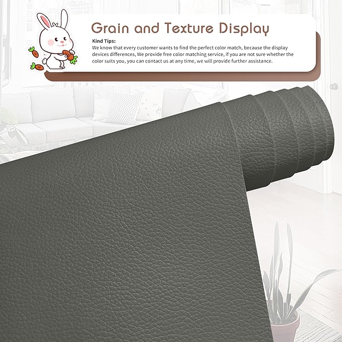KING MOUNTAIN Leather Repair Tape, 16 x 60 Inches, Self-Adhesive, Waterproof