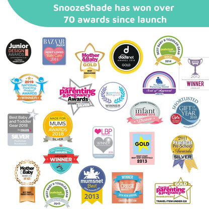 SnoozeShade Cot Bed Blackout Canopy and Sleep Cover Universal Fit 140x70cm Air-Permeable Mosquito Net for Babies and Toddlers