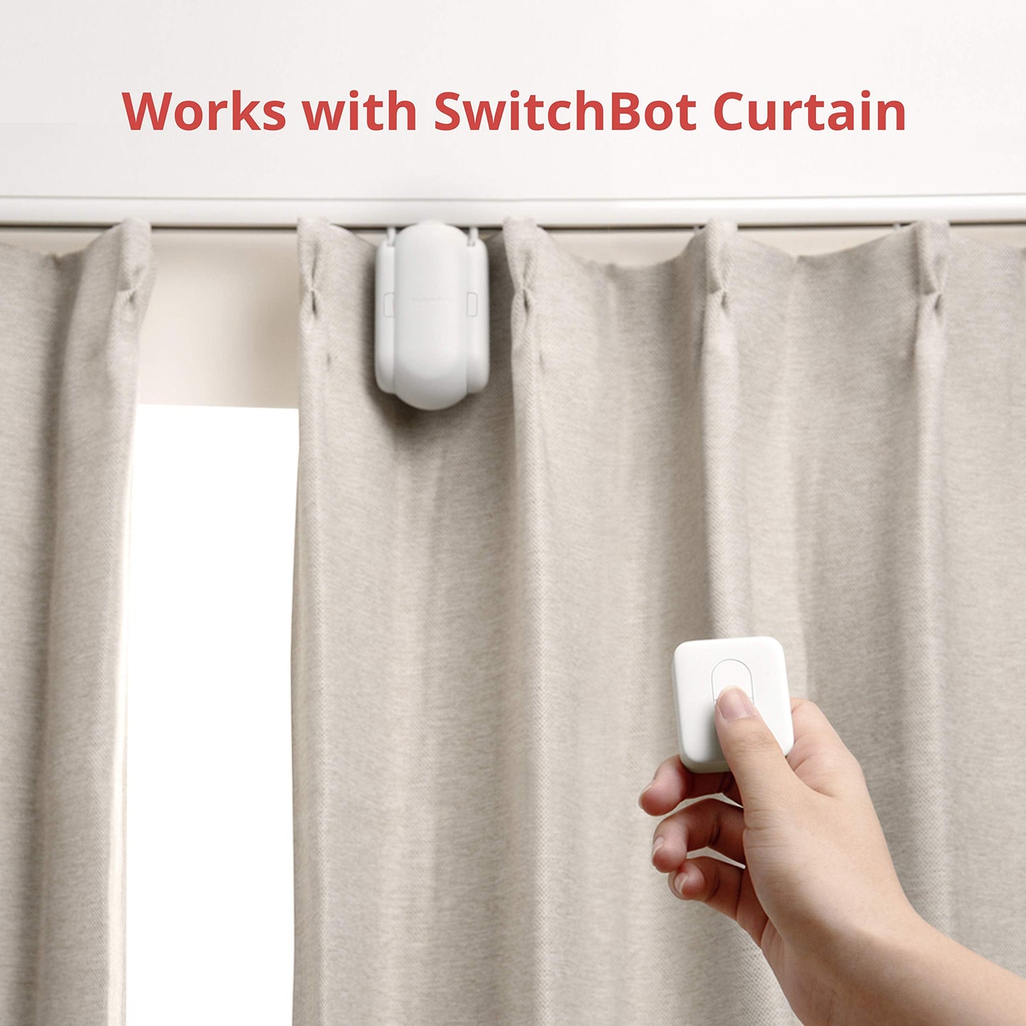 SwitchBot Remote One Touch Button - Compatible with SwitchBot Bot, Curtain Robot, Color Bulb, Plug Mini and Blind Tilt, Smart Home Easy to Control, Bluetooth Long Range 5.0
