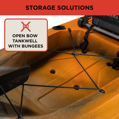Old Town Sportsman PDL 120 Solo Sit-on-Top Fishing Pedal Kayak, 12 ft, Steel Camo
