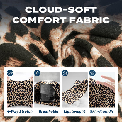 Sundwudu 4 Pack Biker Shorts for Women - 8” High Waist Tummy Control Summer Workout Shorts for Running Yoga Athletic