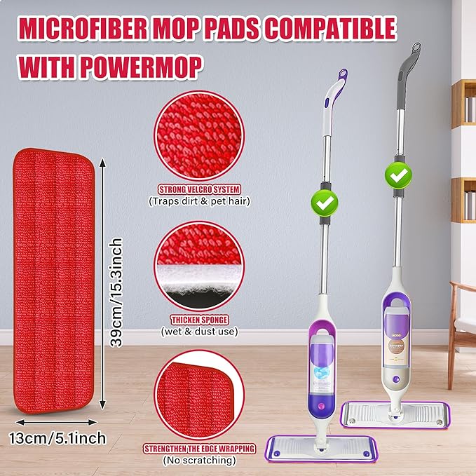 Spray Wet Mops for Hardwood Floor Cleaning: EXEGO Microfiber Dry Dust