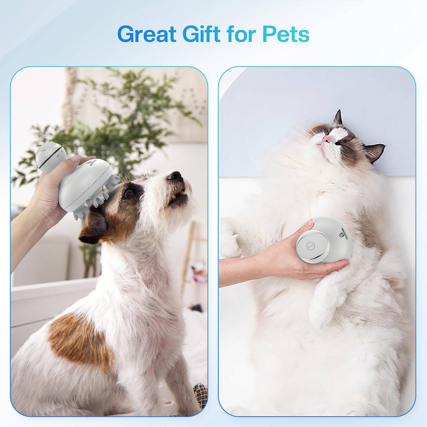 COMFIER Electric Scalp Massager with Mutlti-Modes Vibration, Portable Handheld Head Scratcher for Hair Growth,Waterproof Head Massager for Full Body,Dog Cat Massager for Deep Clean and Stress Relax
