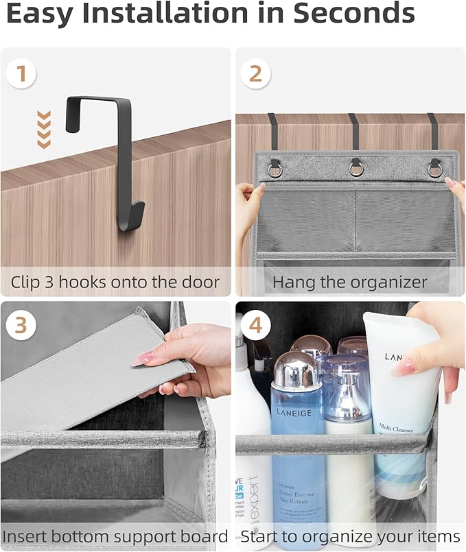 STORAGE MANIAC Over the Door Organizer Large Capacity Hanging Organizer