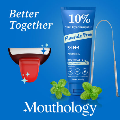 Mouthology Tongue Scraper for Adults (2 Pack), Reduce Bad Breath, Metal Tongue Scraper, Tongue Cleaner, Tongue Scraper, Stainless Steel Tongue Scraper, Tongue Cleaner for Adults, Tongue Scrubber