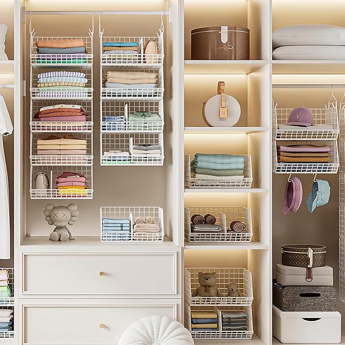 6 Tier Extra Large Hanging Closet Organizer, Closet Storage Hanging