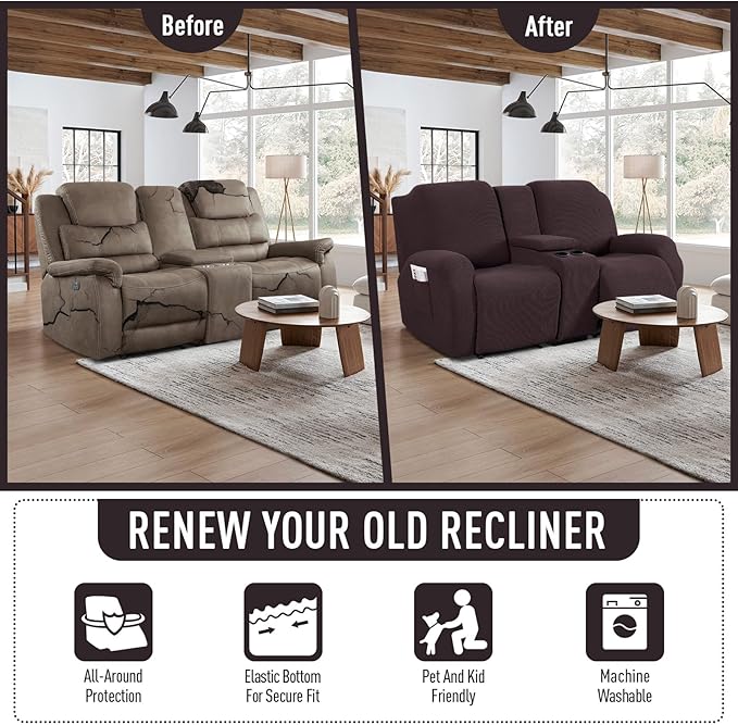 TAOCOCO Loveseat Recliner Cover