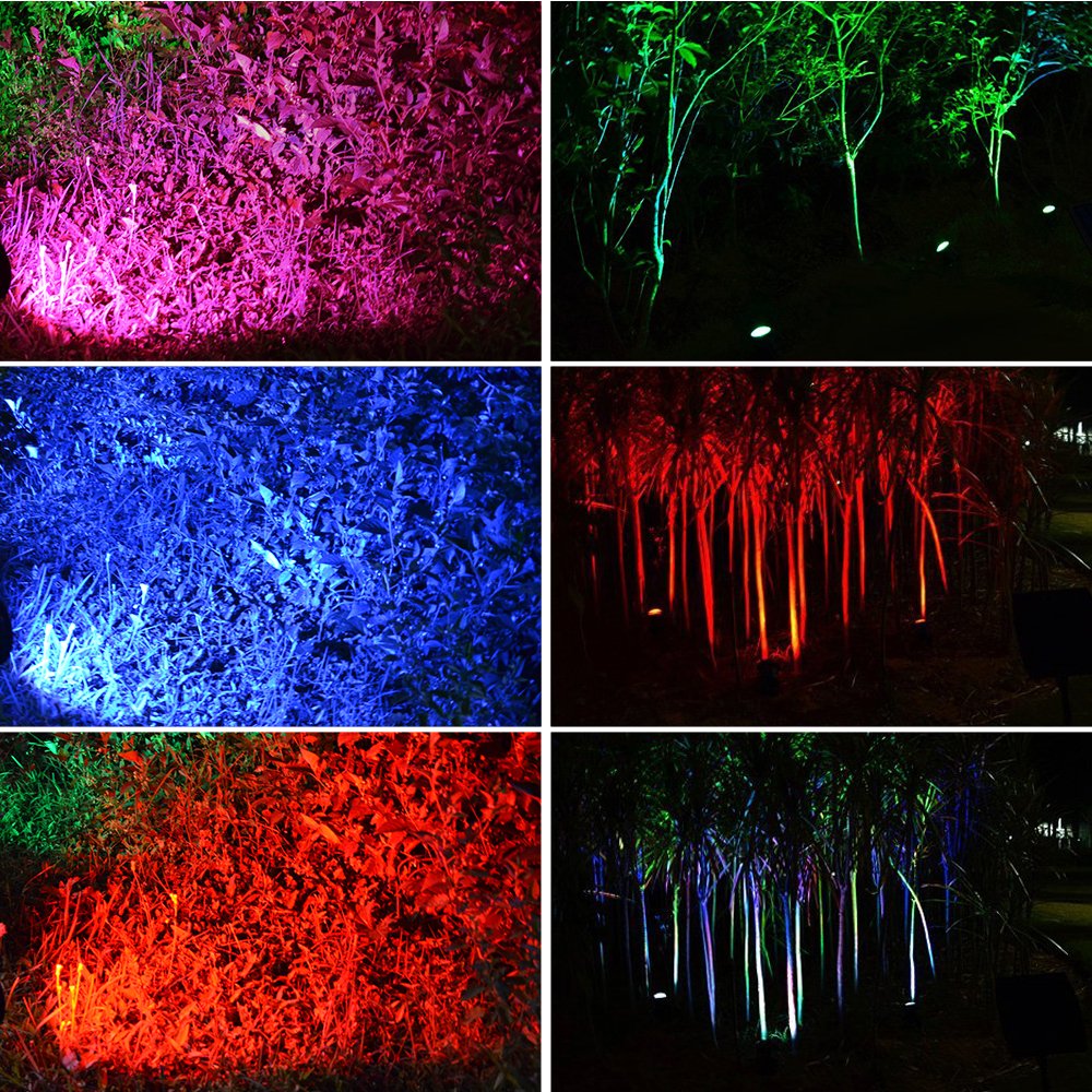NATPOW Solar Pond Lights, Submersible Pond Light with 3 Lamps 18 LEDs Landscape Spotlight Underwater Lights IP68 Waterproof Amphibious Lighting Light for Garden,Outdoor(Long Press 3S to Turn on)