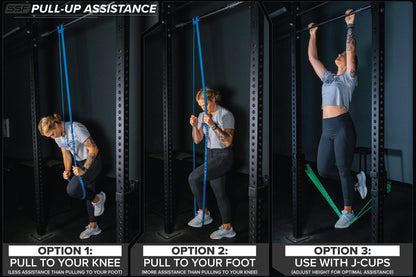 Serious Steel Fitness #3 Pull-Up Assist & Stretching Resistance Band (Size: 1.125" W, Resistance: 20-80Lbs) Pull-Up And Starter Band E-Guide Included Purple