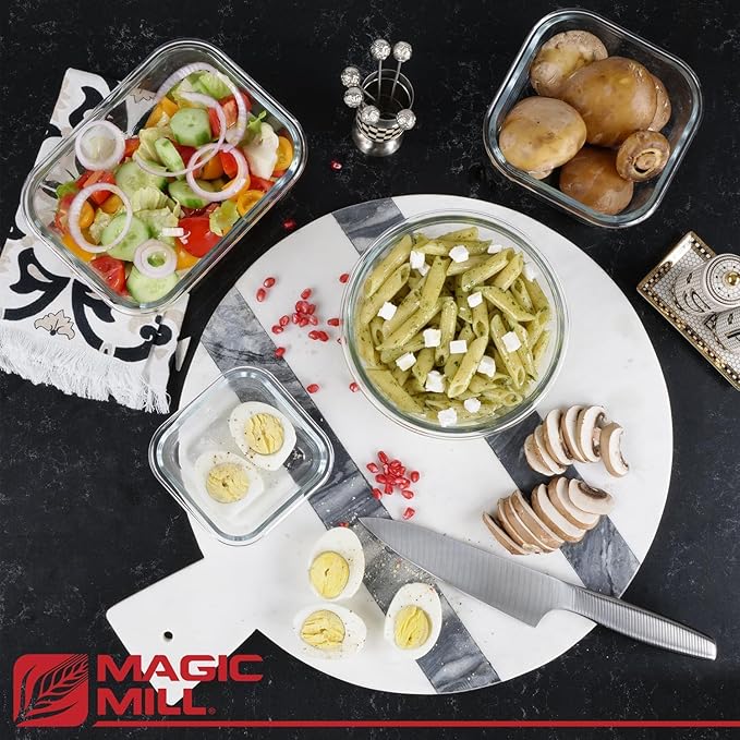 Magic Mill Premium Borosilicate Glass Food Storage Containers