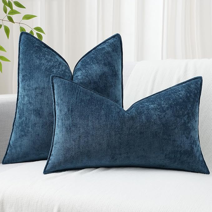 decorUhome Summer Couch Throw Pillow Covers 12x20 Set of 2, Decorative Soft