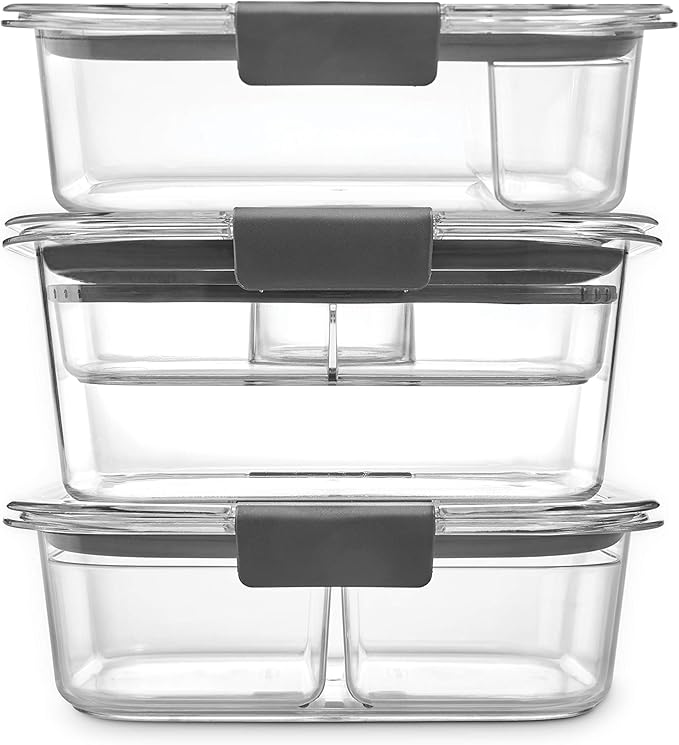 Rubbermaid Brilliance BPA-Free 3 Set Food Storage Containers