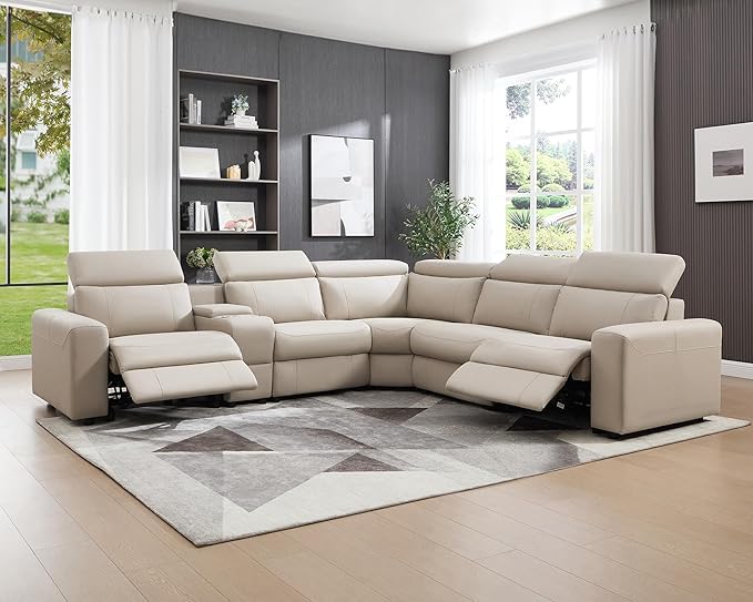 AMERLIFE Power Recliner Sectional Sofa