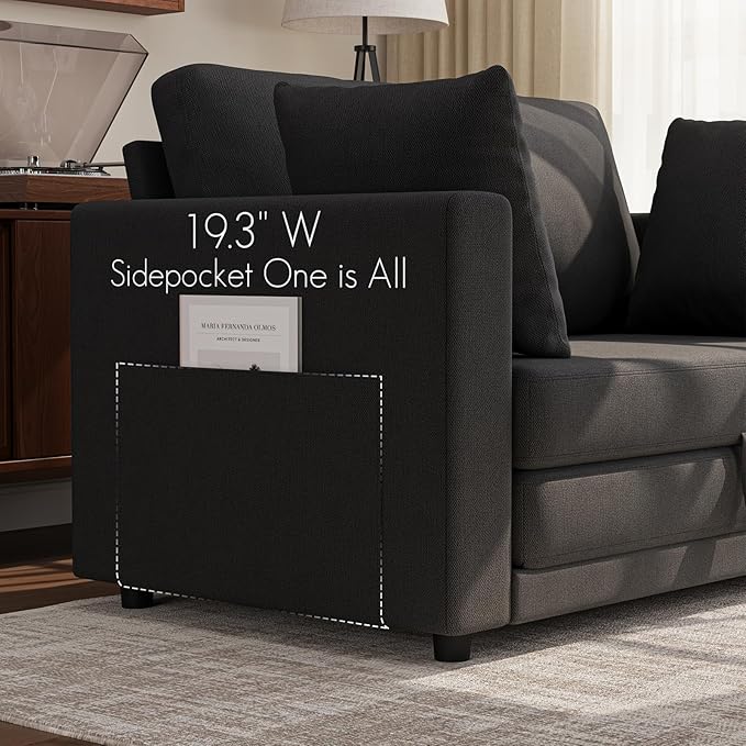 Convertible Sofa Bed, 2 in 1 Pull Out Loveseat Sleeper Sofa | 78.7” Folding