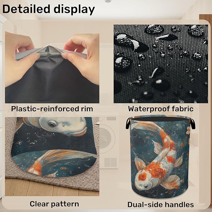Japanese Style Fish Laundry Basket