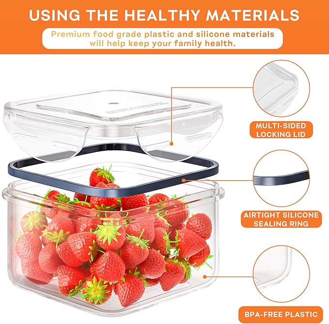 40 PCS Food Storage Containers