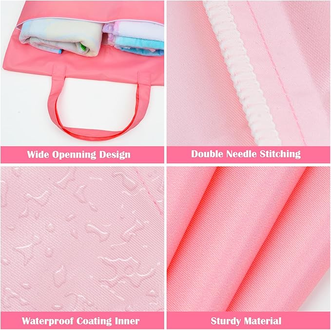 Fiodrimy 2 Pcs Large Travel Laundry Bags