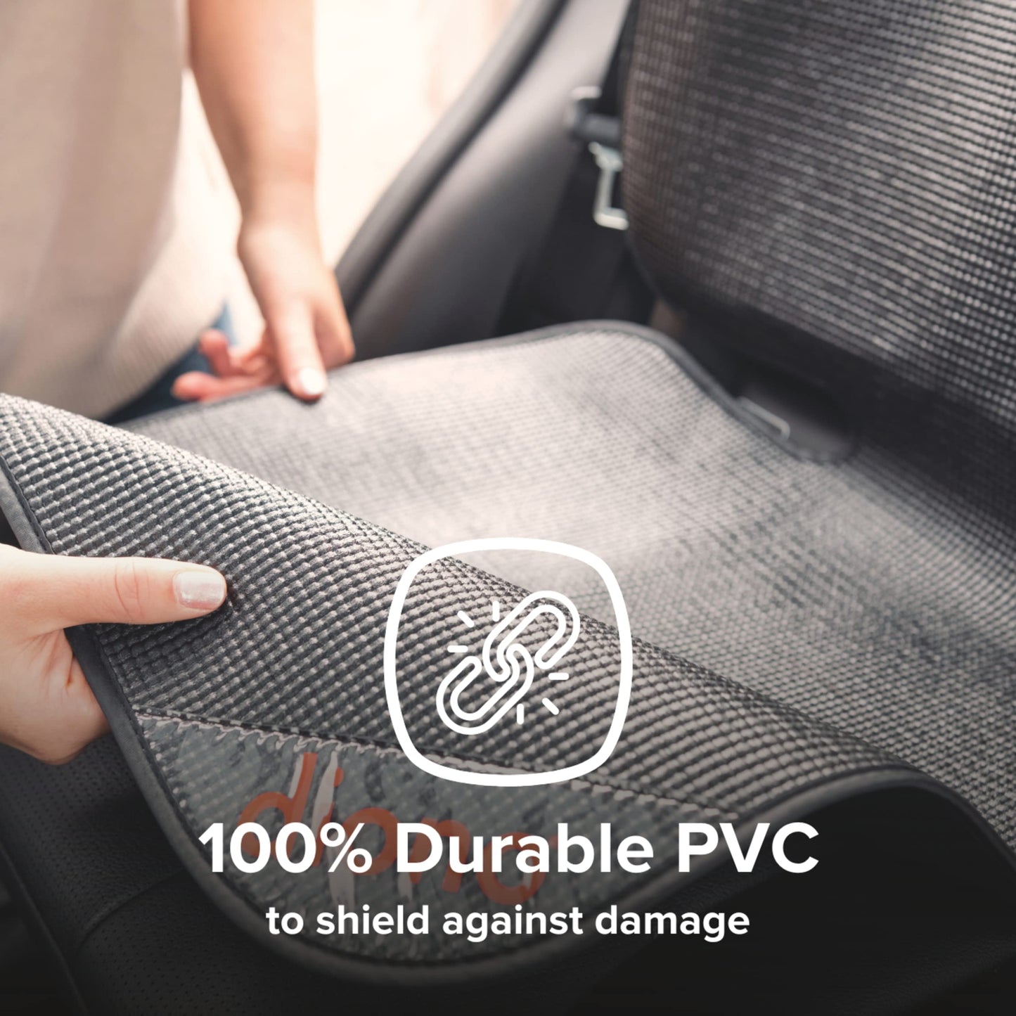 Diono Grip It, Vehicle Seat Protector, Black,1 Count (Pack of 1)