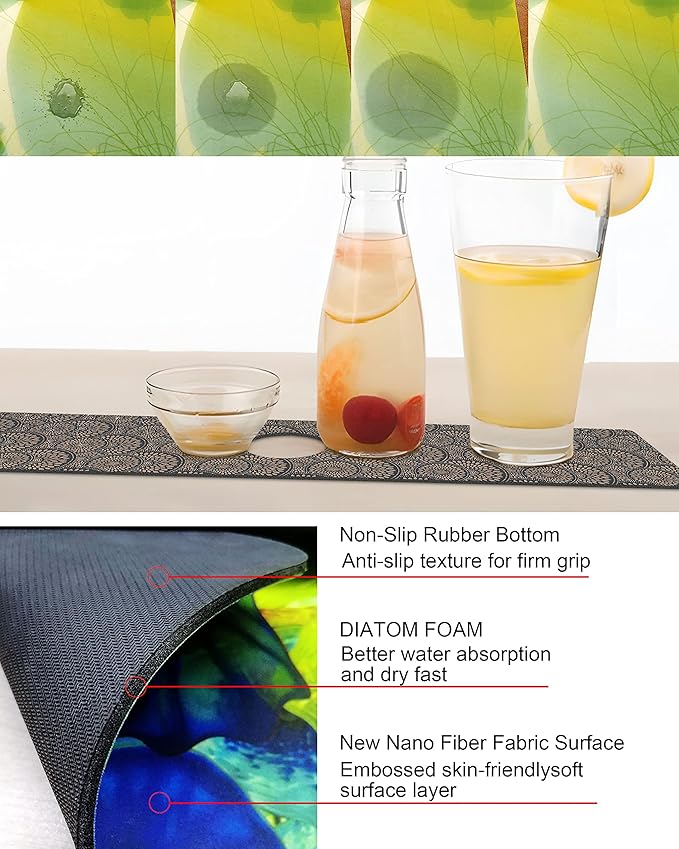 Kitchen Sink Splash Guard Faucet Mat Super Absorbent Fast Drying Mat Sink