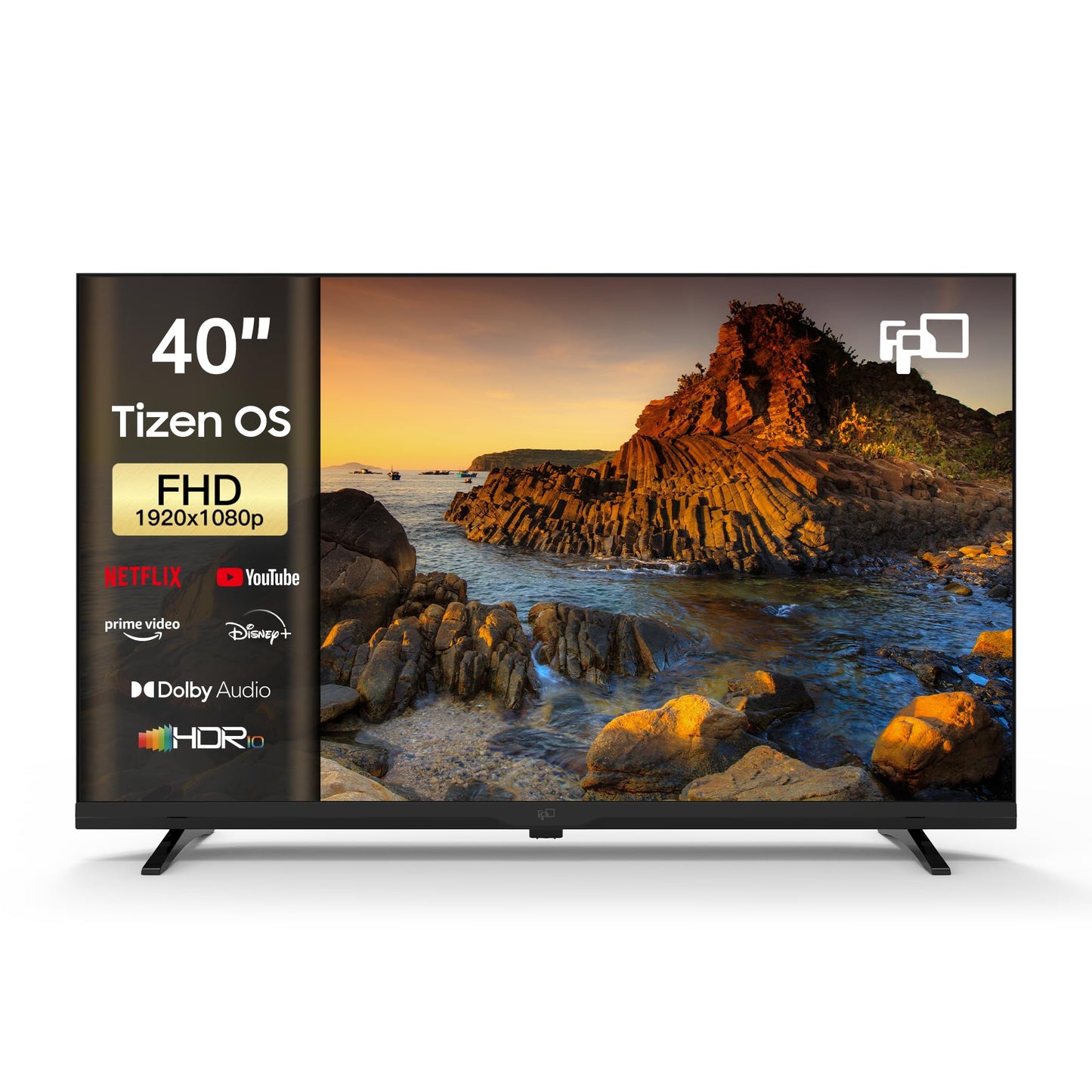 FPD 65 Inch Smart TV, 4K LED Google TV with Google Play Built-in Google Cast, HDR 10, Compatible with Dolby Atmos & Vision MEMC, Voice Assistant Remote, UHD Flat Screen Television (CG65-C3,2024)