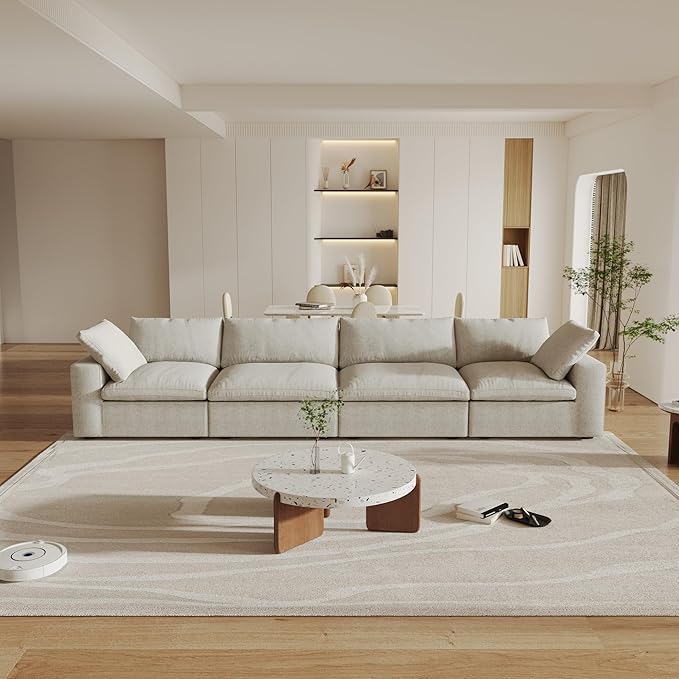 Cloud Modular Sectional Sofa Couch, Minimalist Deep Sofa Couches, Covers