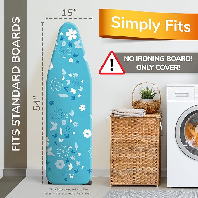 Super Soft Ironing Board Cover and Pad – 50% Faster Ironing