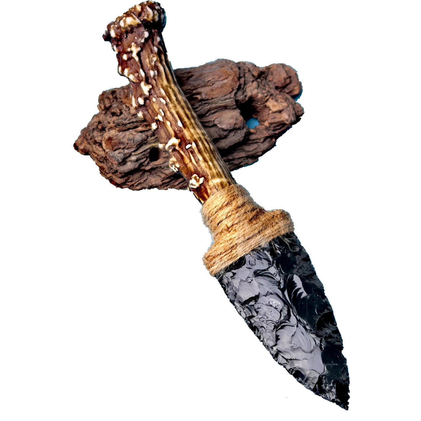 Obsidian Knife Dagger Arrowhead Healing Chakra Stone Arrow Decor Natural Amethyst Gemstone Gift Home Decoration,Quartz Crystal Sculpture Sword Collection Gifts (Obsidian Knife A)