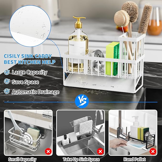 Cisily Sink Caddy Sponge Holder