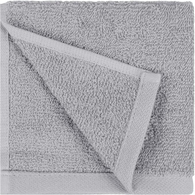 Amazon Basics Fast Drying Cotton Washcloths