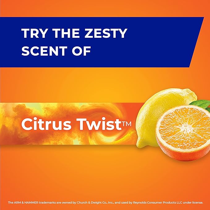 Hefty Ultra Strong Tall Kitchen Trash Bags, Citrus Twist Scent, 13 Gallon
