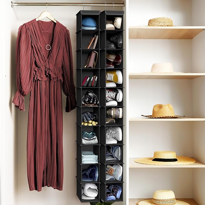 Simple Houseware 10 Shelves Closet Hanging Shoe Organizer