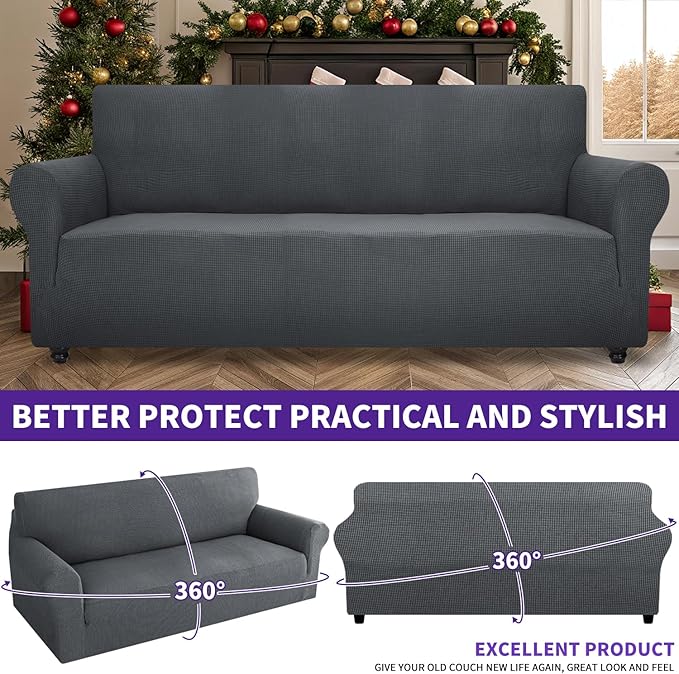 ZNSAYOTX Stretch Oversized Couch Cover Universal Sofa Covers