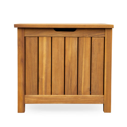 Christopher Knight Home Kensy Acacia Wood Outdoor Storage Box, 30 Gallons Wooden Patio Deck Box, Garden Backyard Storage Bench, Outdoor Storage Container for Patio Furniture Cushion, Tool, Teak Finish