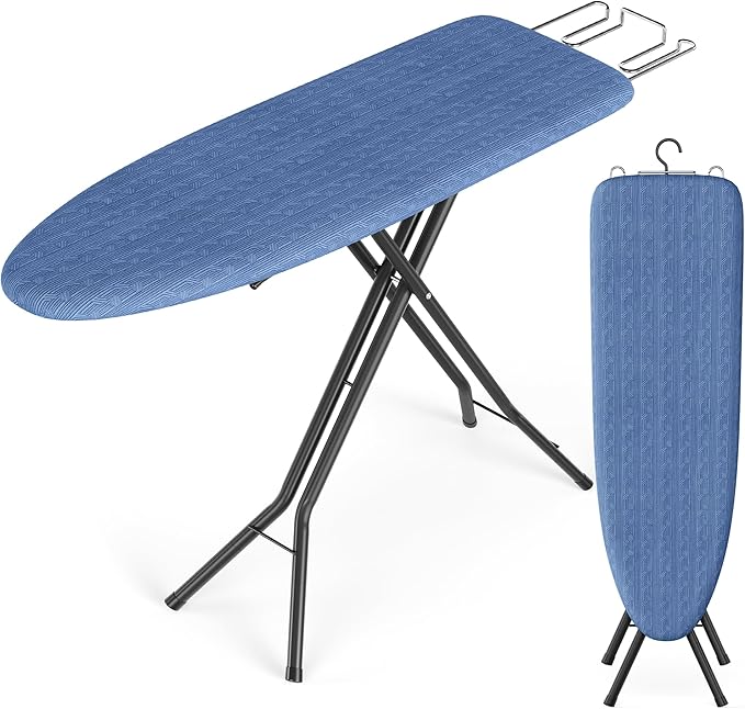 SONGMICS Ironing Board, Foldable Iron Board, Height Adjustable up to 35 Inches