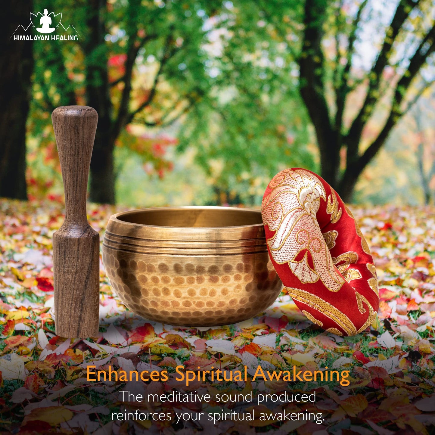 HIMALAYAN HEALING® Tibetan Singing Bowls Set~ Meditation Sound Bowl hand Hammered in Nepal For Yoga, Meditation, Mindfulness, Healing & Chakra balancing~