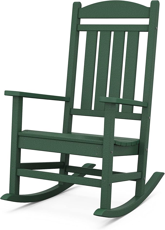 POLYWOOD Presidential Rocking Chair in Green