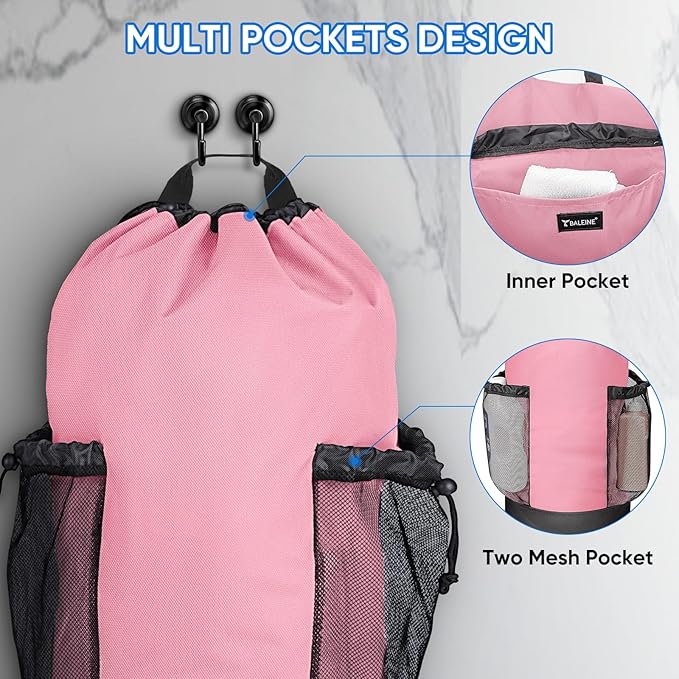 BALEINE 2PK 120L Laundry Bag Backpack, 900D Oxford Fabric Large Travel Laundry