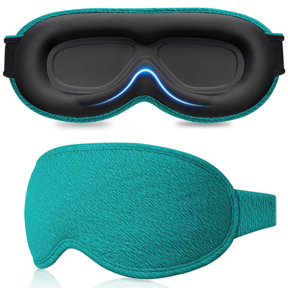 Gritin 100% Blackout Sleep Eye Mask for Women Men, Zero Pressure Sleeping Mask - Ergonomic Design 3D Cutout Eye Movement and Eyelash Friendly Night Blindfold, Ultra Soft Comfortable for Sleeping
