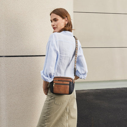 Telena Small Crossbody Bags For Women Vegan Leather Crossbody Purse With Adjustable Wide Strap For Daily Life
