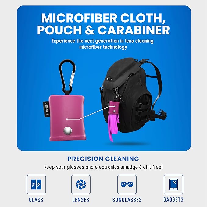 Microfiber Cloth & Glasses Wipes Lens & Glasses Cleaning Cloth