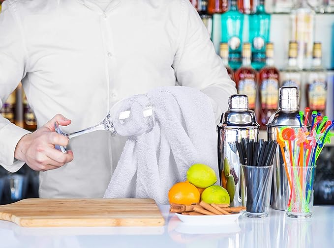 Utopia Towels Kitchen Bar Mops, 16 by 19 Inches, 100% Cotton Super Absorbent