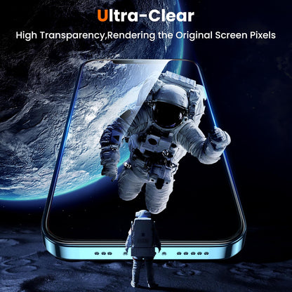 UniqueMe for iPhone 16 Pro Screen Protector - [Military Grade Shatterproof & 9H+ Hardness] Screen Protector 16 Pro Tempered Glass Full Coverage Protection, Easy Installation, 2 Packs