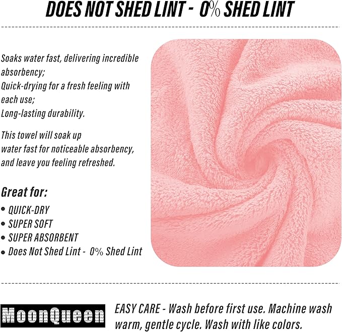 MOONQUEEN 6 Pack Premium Hand Towels
