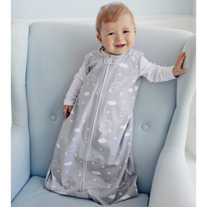 Mama Cheetah Baby Sleep Sack 2.5 TOG, Winter Baby Sleeping Bag with 2-Way Zipper, Organic Cotton Swaddle Transition Wearable Blanket for Boy Girl Infant Toddler, 6-12 Months, 1-Pack