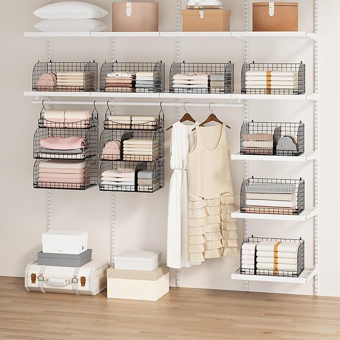 SWTYMIKI Hanging Closet Organizer Storage