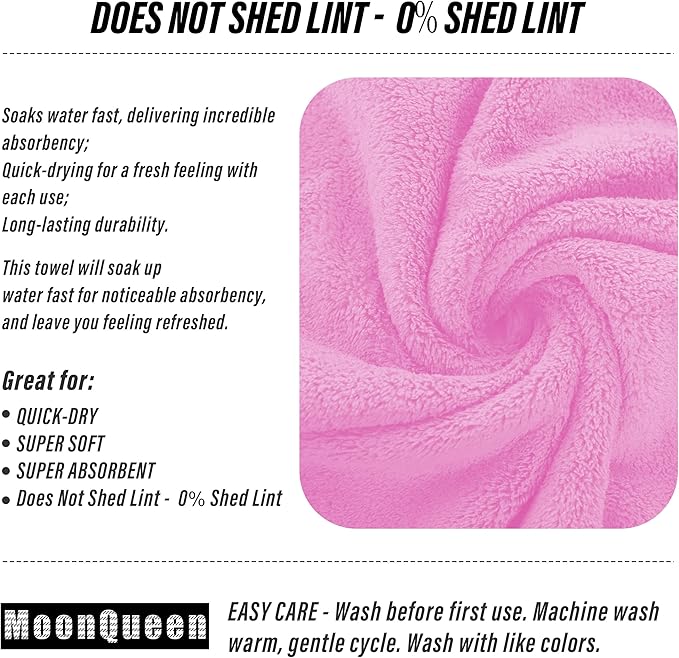 MOONQUEEN 6 Pack Premium Hand Towels